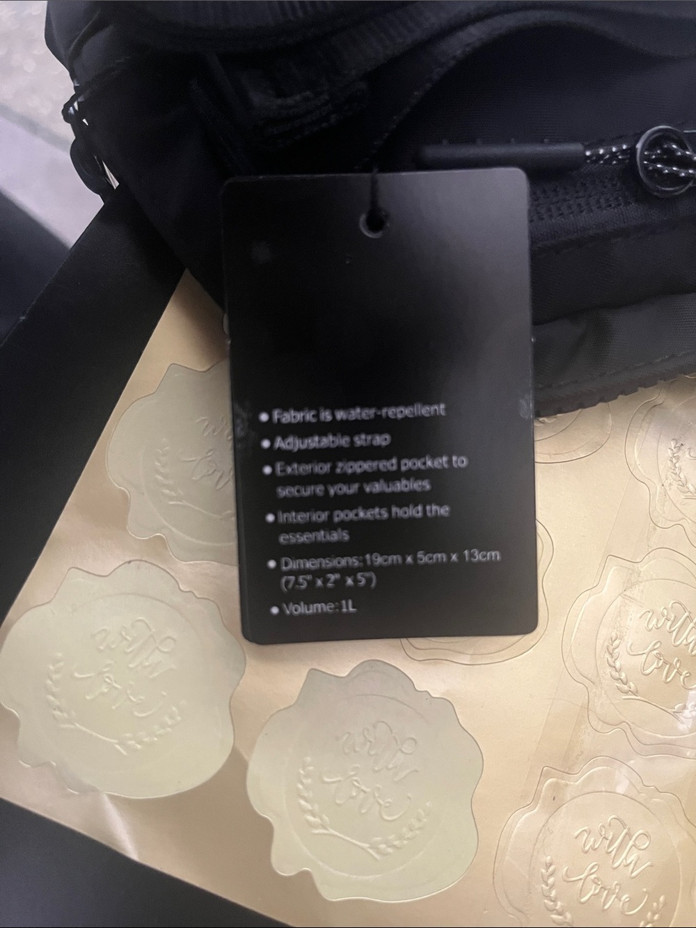 Lululemon Disney Mickey Black Everywhere Belt Bag outline 1L - Picture 9 of 10